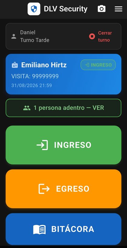 Pantalla principal: ingreso y egreso